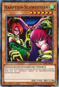 Harpyien-Schwestern Yu-Gi-Oh! Karte LED4-DE006 Common