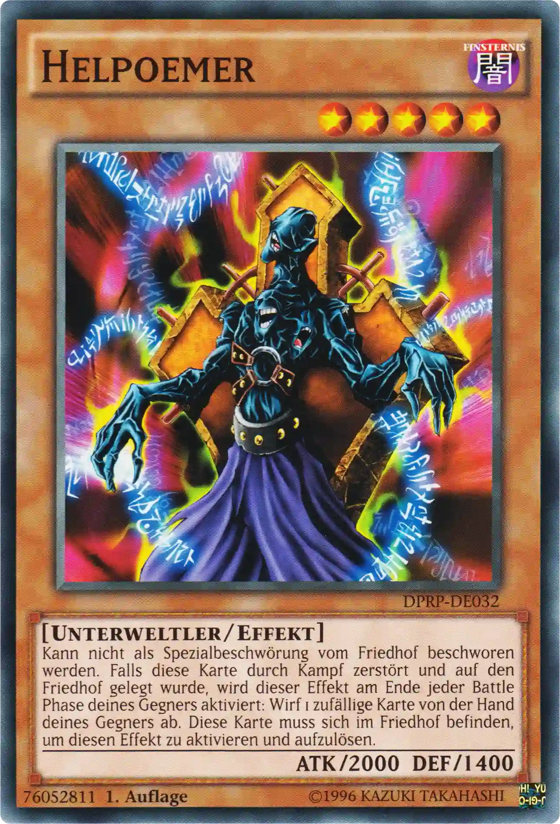 Helpoemer Yu-Gi-Oh! Karte DPRP-DE032 Common