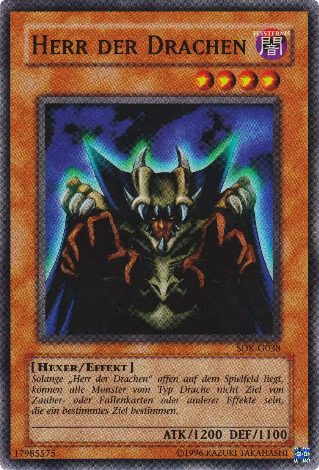 Herr der Drachen Yu-Gi-Oh! Karte SDK-G038 Super Rare