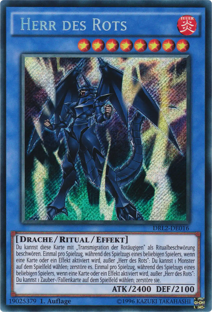 Herr des Rots Yu-Gi-Oh! Karte DRL2-DE016 Secret Rare