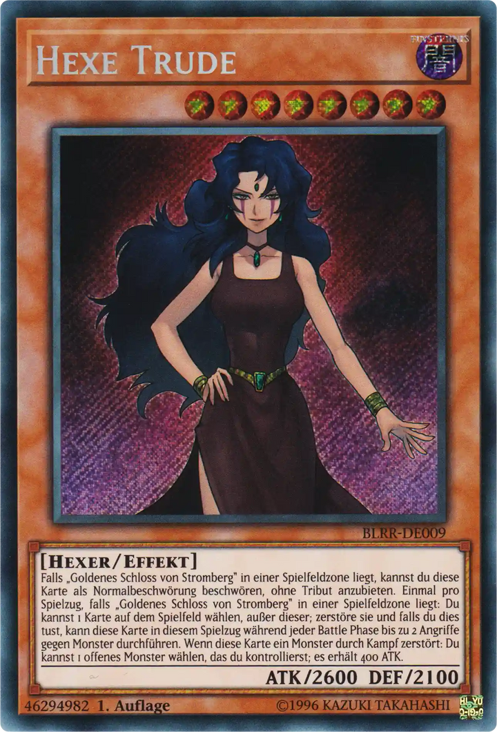 Hexe Trude Yu-Gi-Oh! Karte BLRR-DE009 Secret Rare