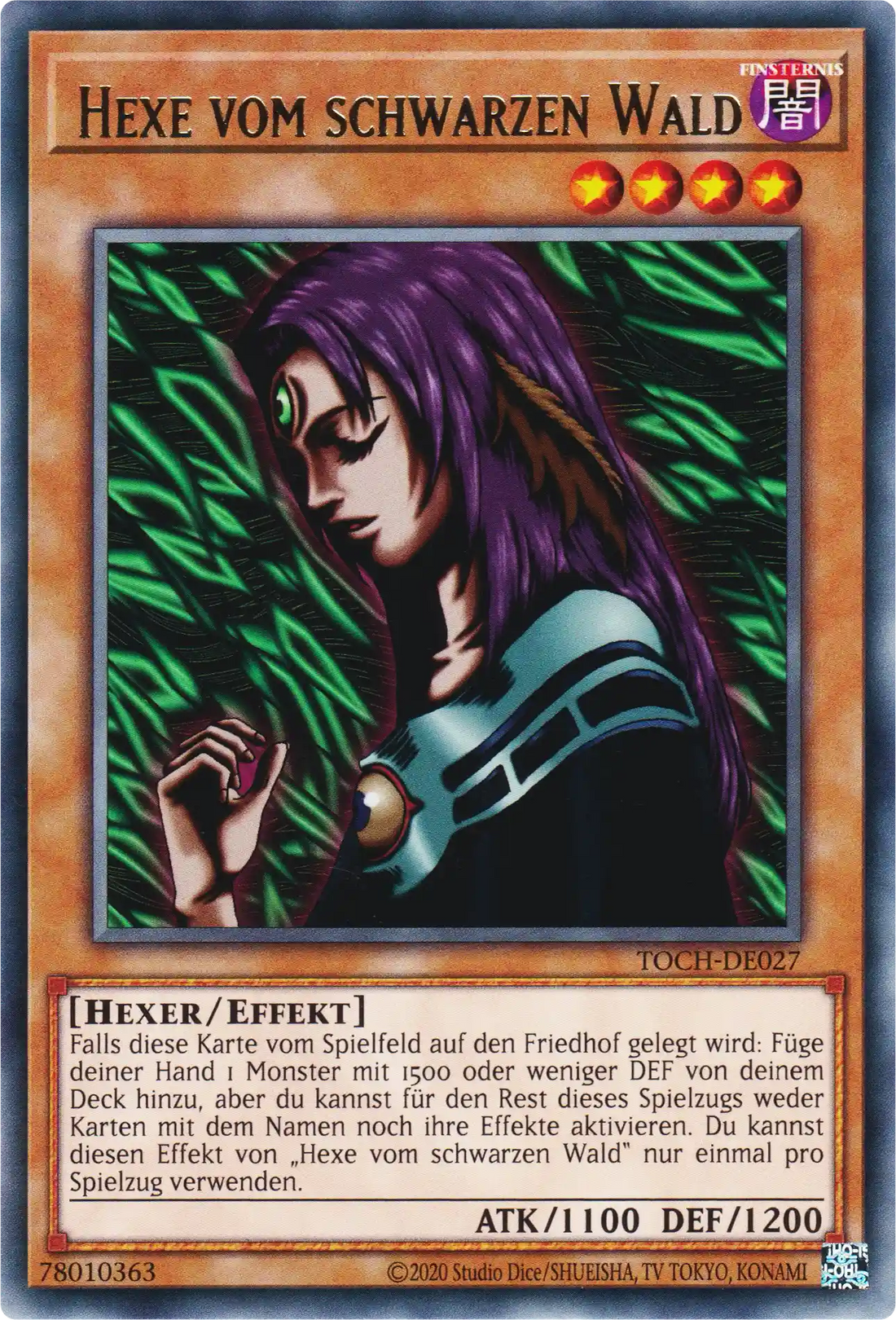 Hexe vom schwarzen Wald Yu-Gi-Oh! Karte TOCH-DE027 Rare