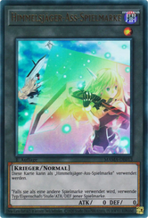 Himmelsjäger-Ass-Spielmarke Yu-Gi-Oh! Karte MAMA-DE013 Ultra Rare