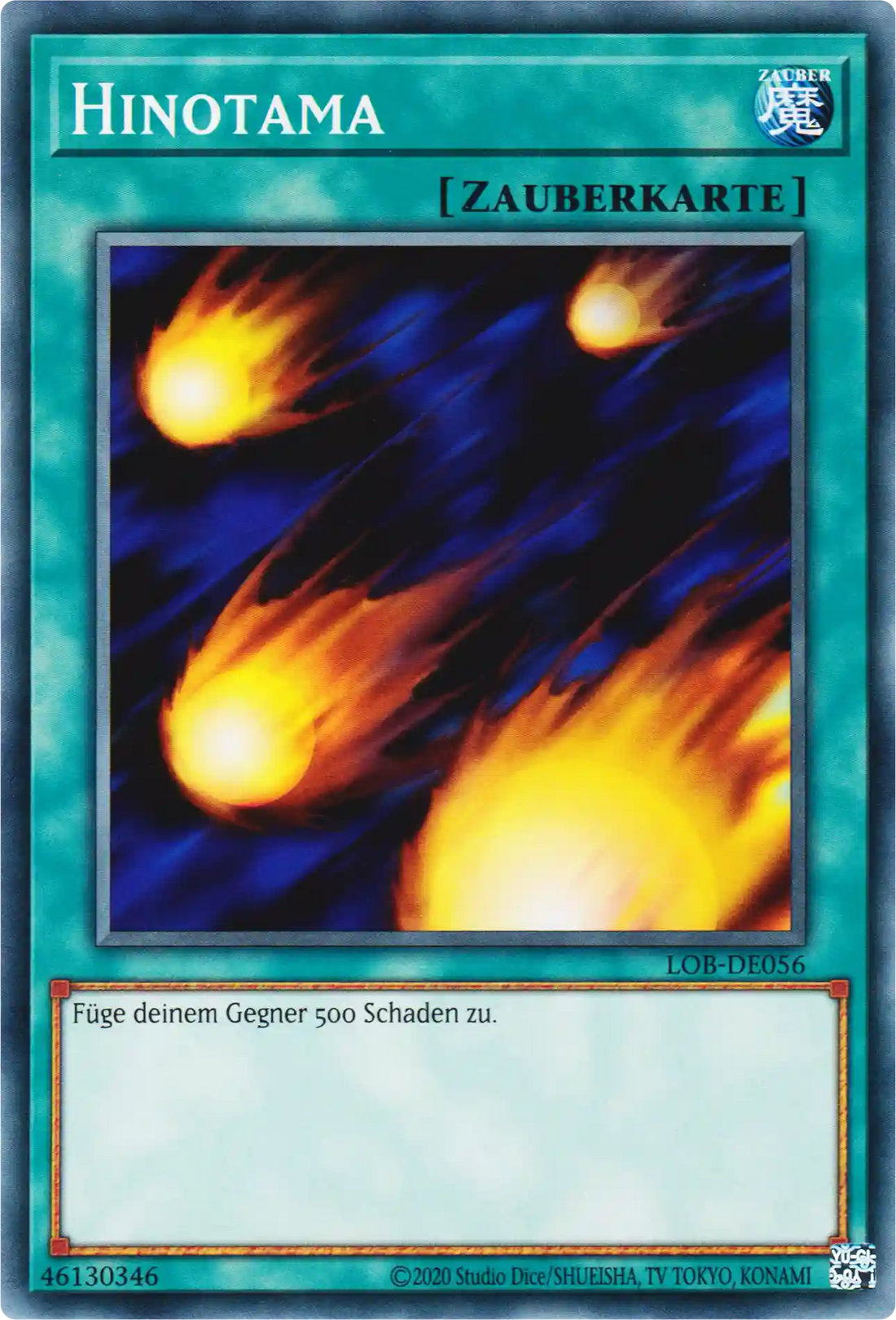 Hinotama Yu-Gi-Oh! Karte LOB-DE056 Common