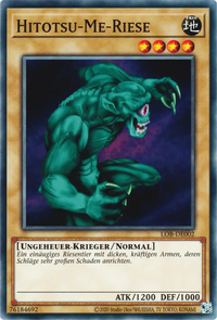 Hitotsu-Me-Riese Yu-Gi-Oh! Karte LOB-DE002 Common