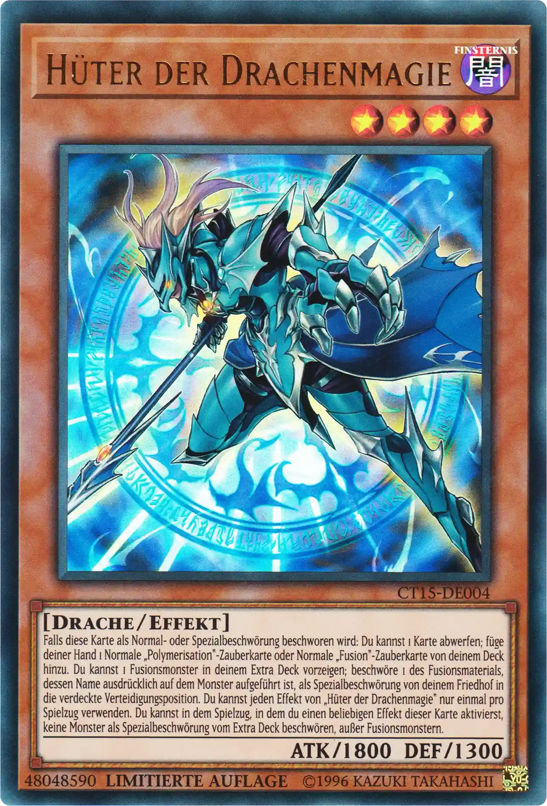 Hüter der Drachenmagie Yu-Gi-Oh! Karte CT15-DE004 Ultra Rare