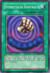 Hypnotische Kontrolle Yu-Gi-Oh! Karte SD09-DE022 Common