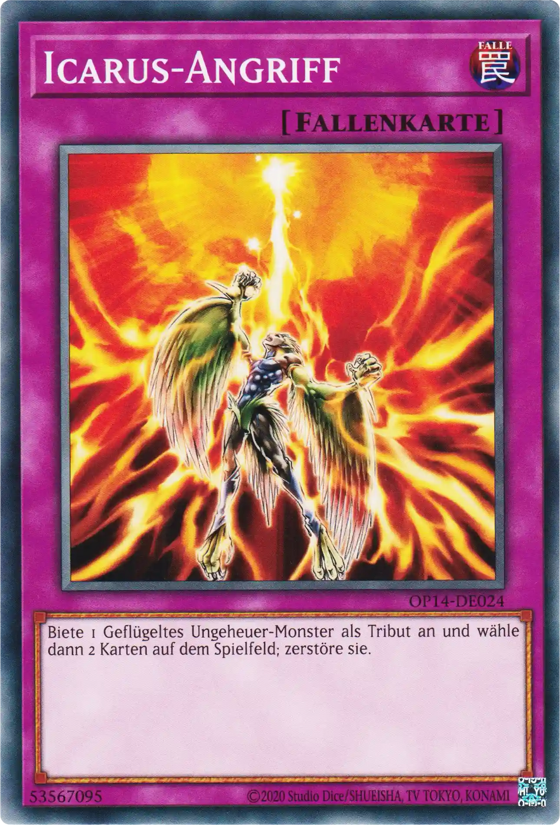 Icarus-Angriff Yu-Gi-Oh! Karte OP14-DE024 Common