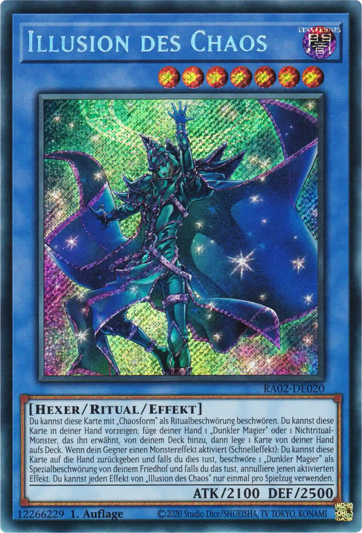 Illusion des Chaos Yu-Gi-Oh! Karte RA02-DE020 Secret Rare