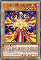 Illusionist Gesichtsloser Magier Yu-Gi-Oh! Karte LED2-DE002 Rare