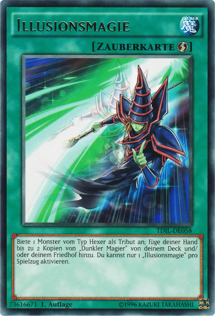 Illusionsmagie Yu-Gi-Oh! Karte TDIL-DE058 Rare