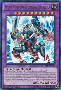 Imperion Magnum, der superleitende Kampfroboter Yu-Gi-Oh! Karte SDMY-DE041 Ultra Rare