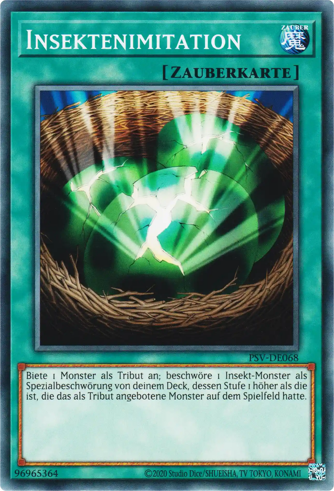 Insektenimitation Yu-Gi-Oh! Karte PSV-DE068 Common
