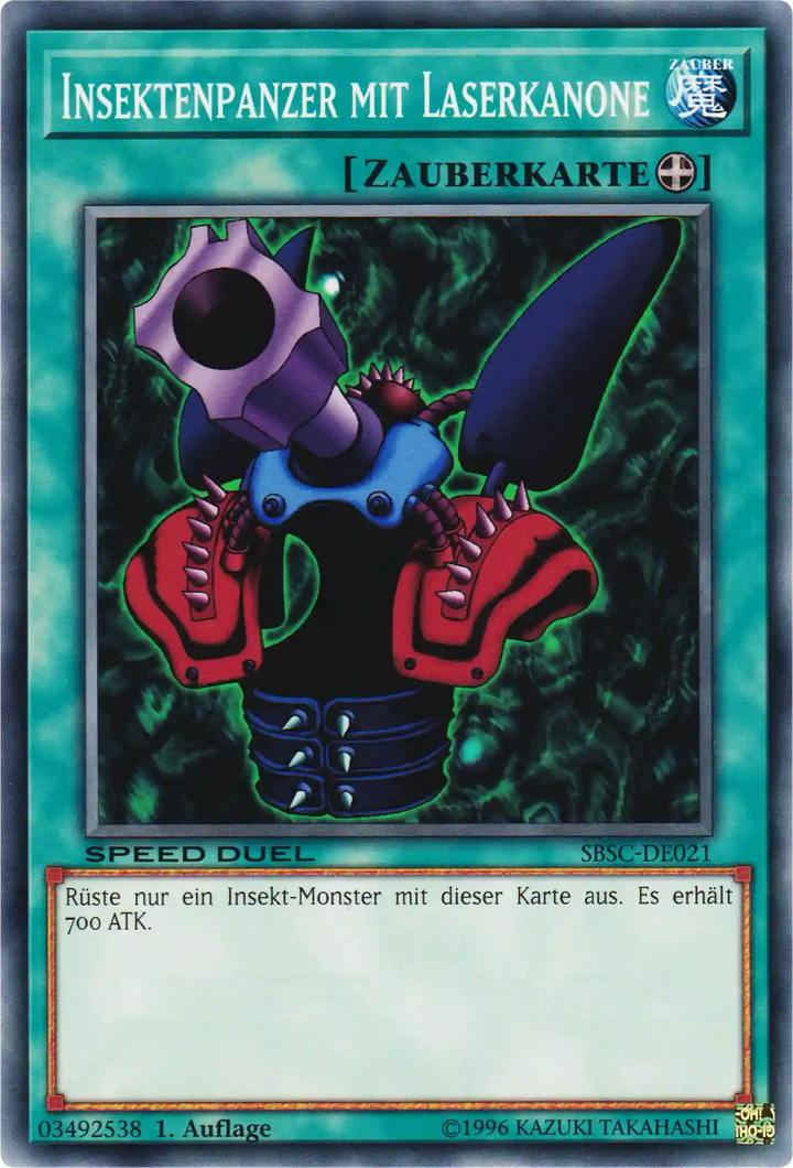 Insektenpanzer mit Laserkanone Yu-Gi-Oh! Karte SBSC-DE021 Common