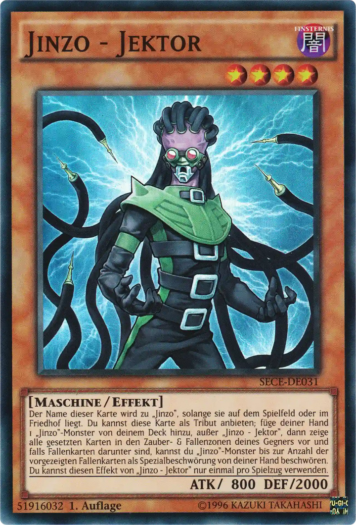 Jinzo - Jektor Yu-Gi-Oh! Karte SECE-DE031 Super Rare