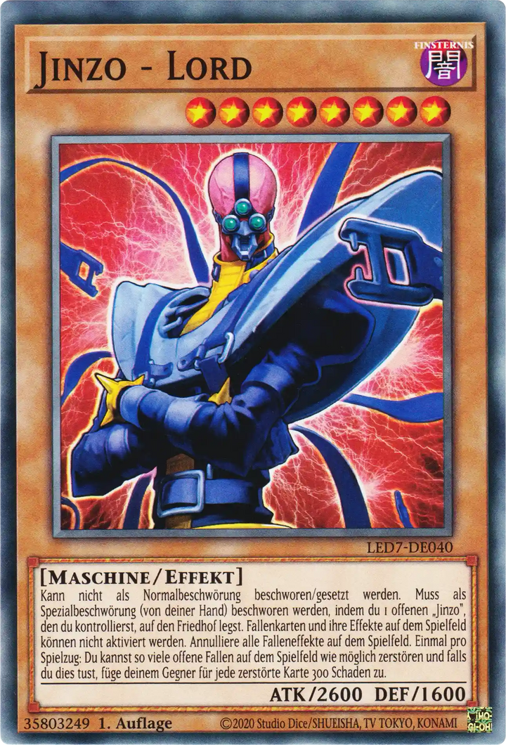 Jinzo - Lord Yu-Gi-Oh! Karte LED7-DE040 Common