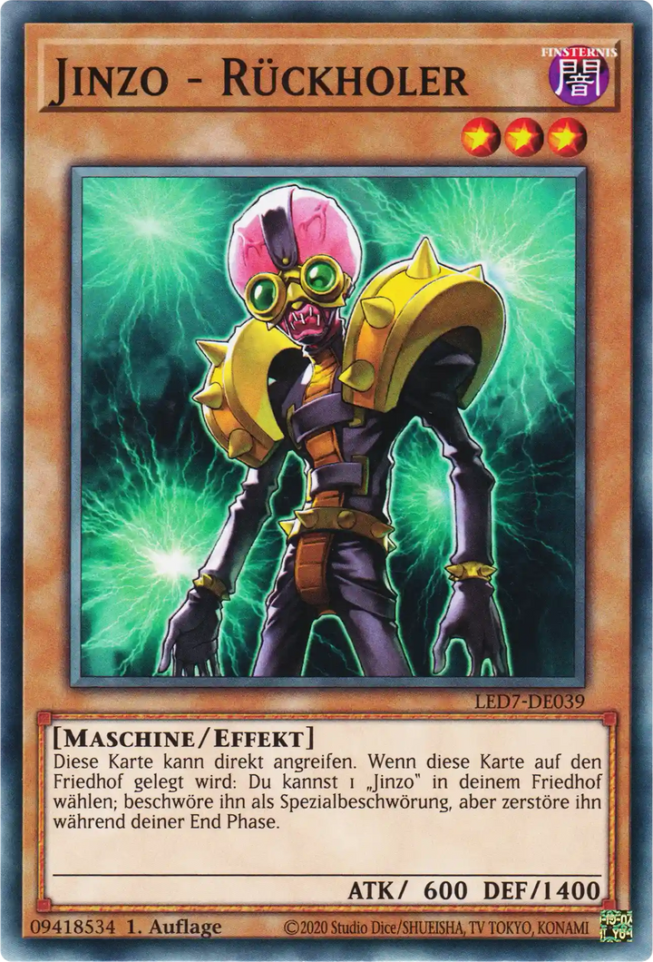 Jinzo - Rückholer Yu-Gi-Oh! Karte LED7-DE039 Common