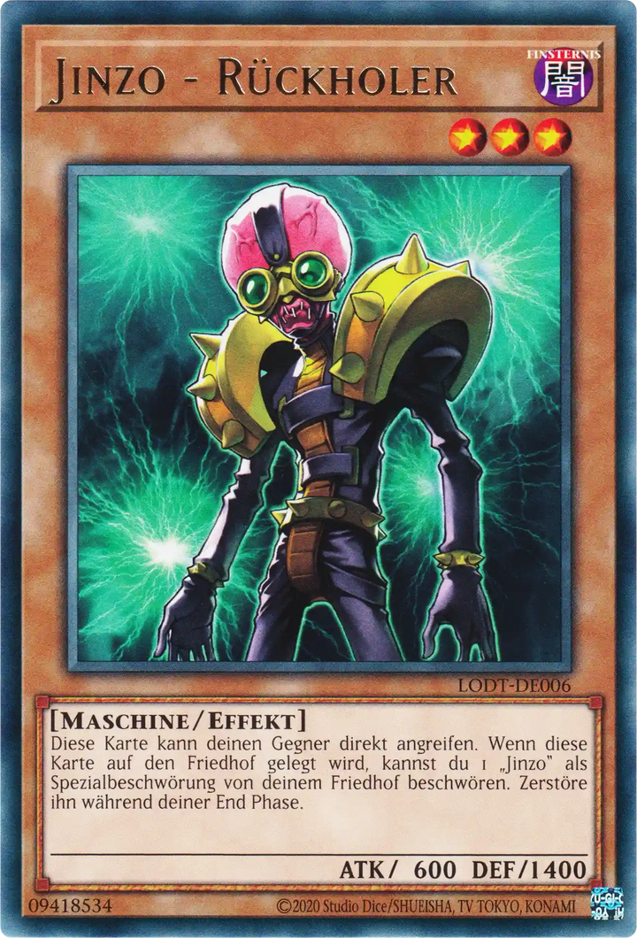 Jinzo - Rückholer Yu-Gi-Oh! Karte LODT-DE006 Rare
