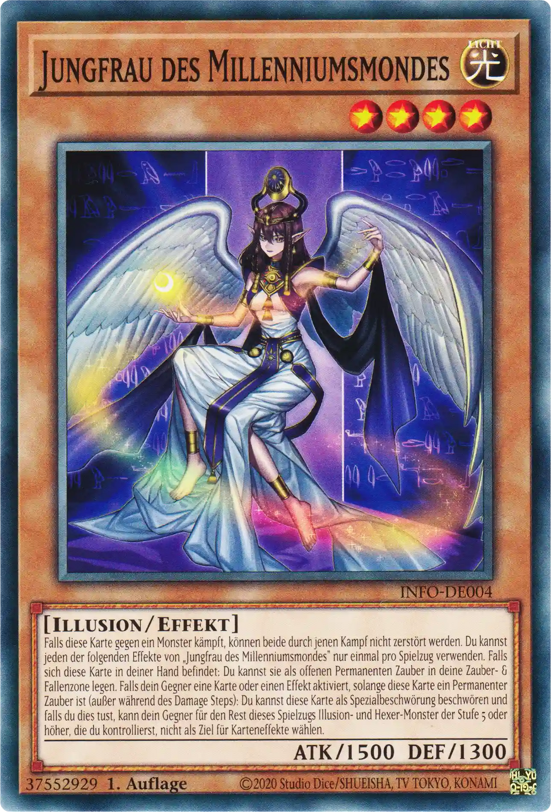 Jungfrau des Millenniumsmondes Yu-Gi-Oh! Karte INFO-DE004 Common