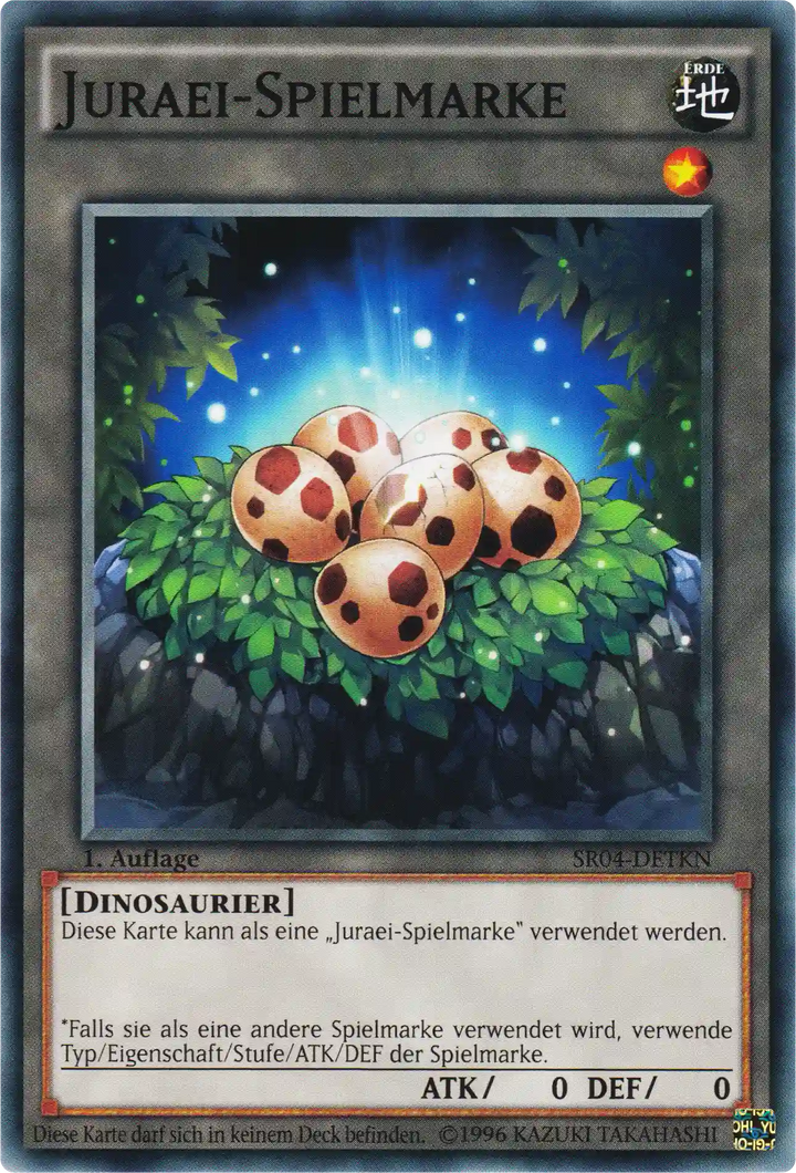 Juraei-Spielmarke Yu-Gi-Oh! Karte SR04-DETKN Common