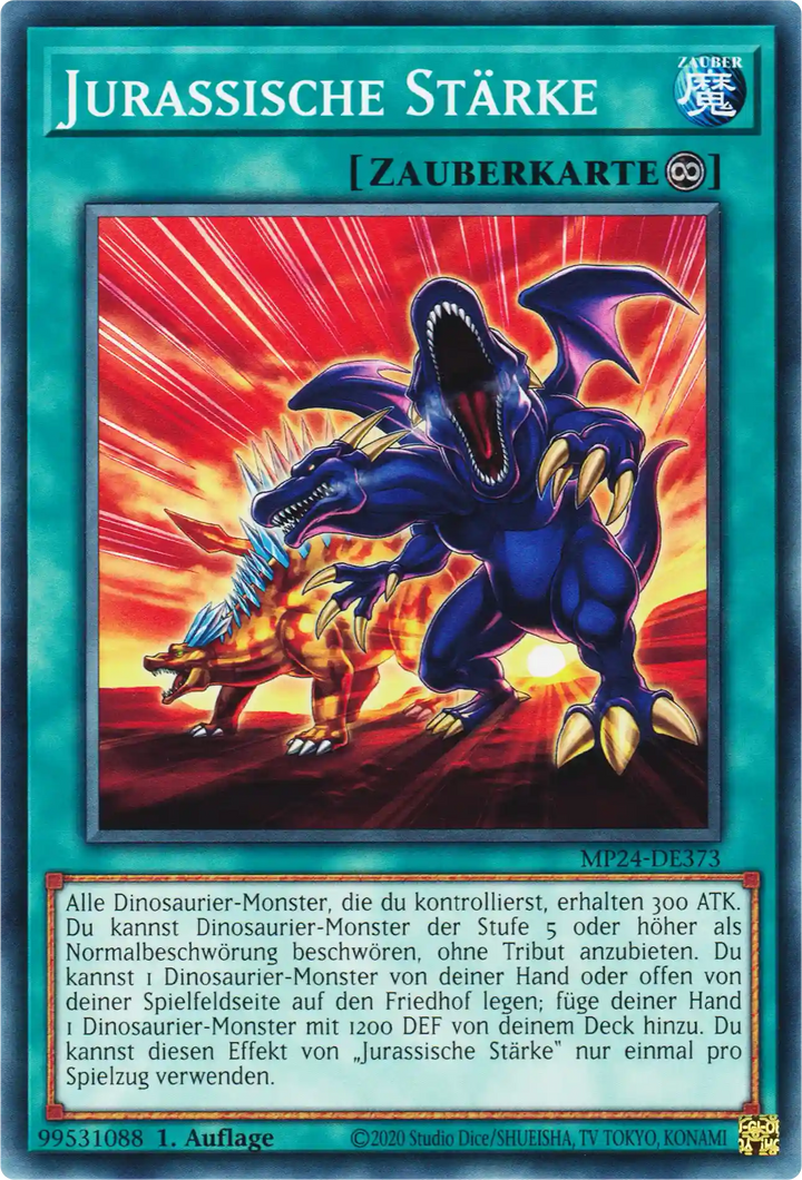Jurassische Stärke Yu-Gi-Oh! Karte MP24-DE373 Common
