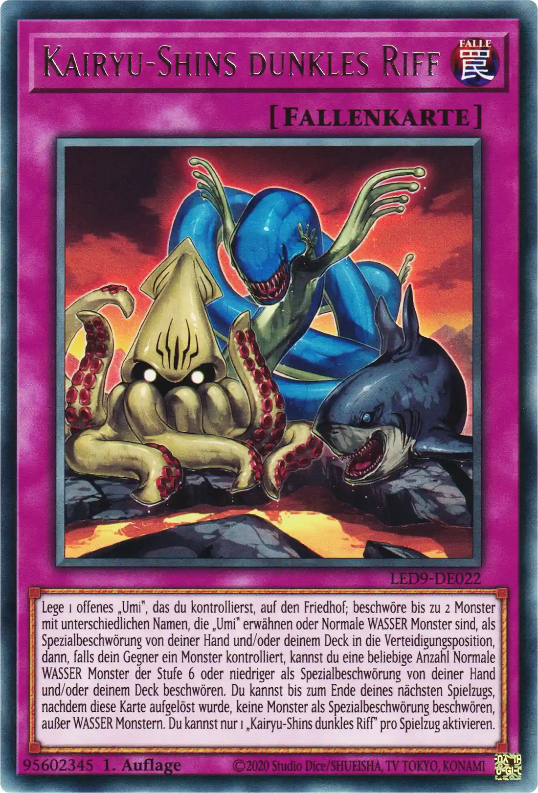 Kairyu-Shins dunkles Riff Yu-Gi-Oh! Karte LED9-DE022 Rare