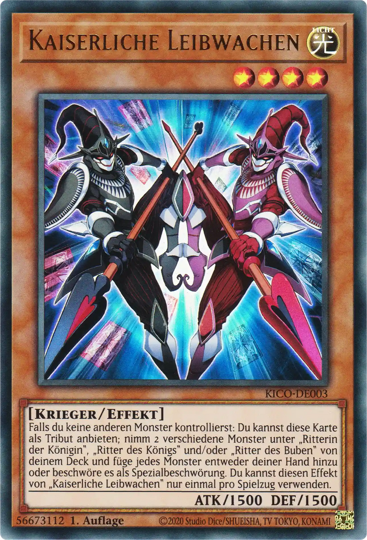 Kaiserliche Leibwachen Yu-Gi-Oh! Karte KICO-DE003 Ultra Rare