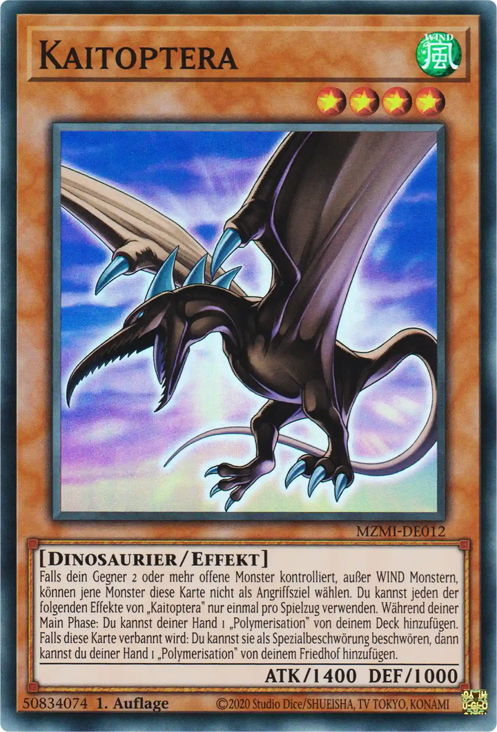 Kaitoptera Yu-Gi-Oh! Karte MZMI-DE012 Super Rare