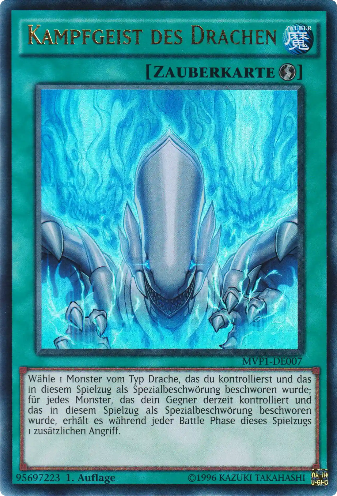 Kampfgeist des Drachen Yu-Gi-Oh! Karte MVP1-DE007 Ultra Rare