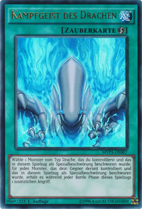 Kampfgeist des Drachen Yu-Gi-Oh! Karte MVP1-DE007 Ultra Rare