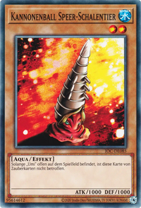 Kannonenball Speer-Schalentier Yu-Gi-Oh! Karte IOC-DE085 Common