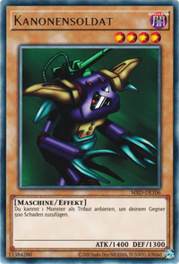 Kanonensoldat Yu-Gi-Oh! Karte MRD-DE106 Rare