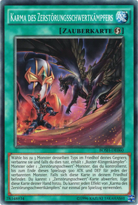 Karma des Zerstörungsschwertkämpfers Yu-Gi-Oh! Karte BOSH-DE060 Common
