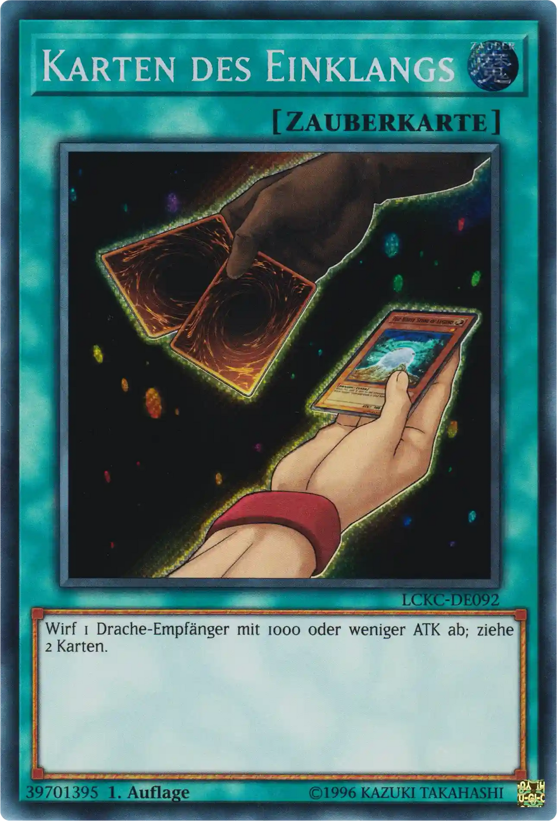 Karten des Einklangs Yu-Gi-Oh! Karte LCKC-DE092 Secret Rare