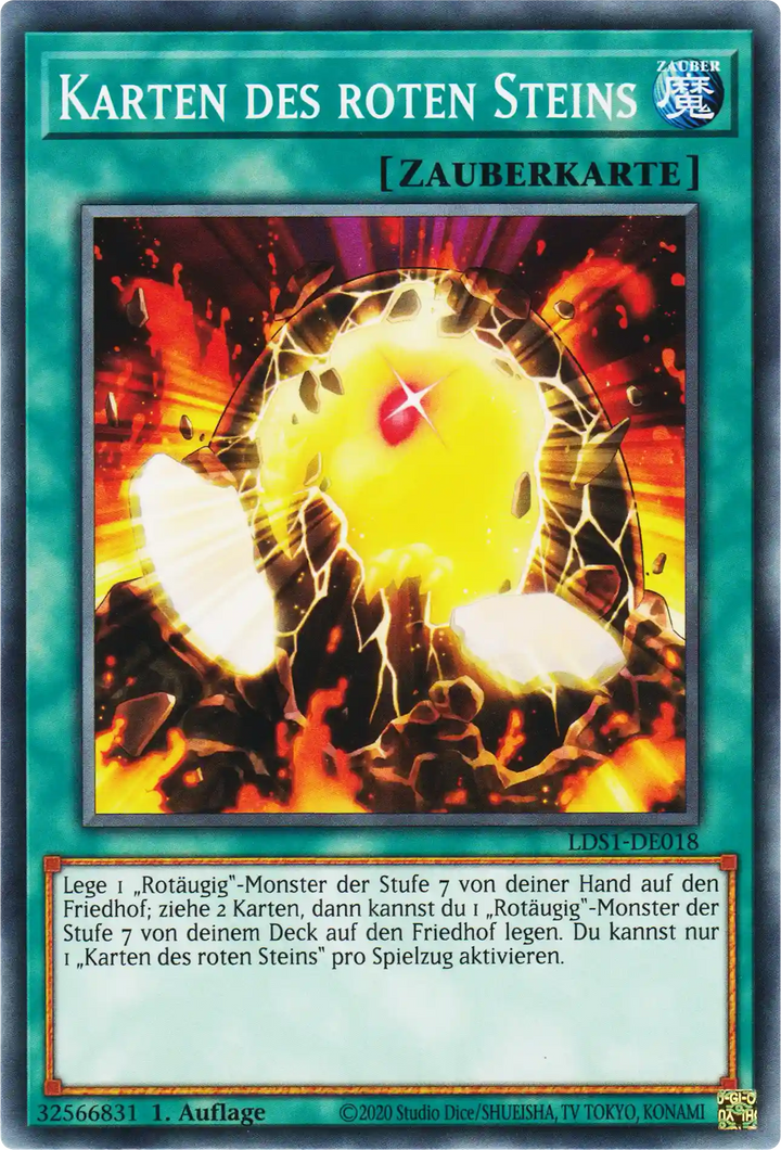 Karten des roten Steins Yu-Gi-Oh! Karte LDS1-DE018 Common