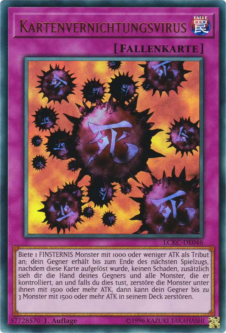 Kartenvernichtungsvirus Yu-Gi-Oh! Karte LCKC-DE046 Ultra Rare
