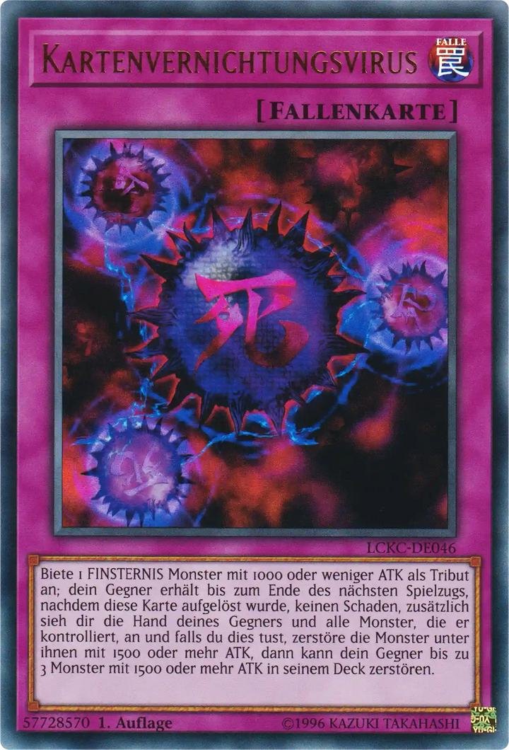 Kartenvernichtungsvirus Yu-Gi-Oh! Karte LCKC-DE046 Ultra Rare