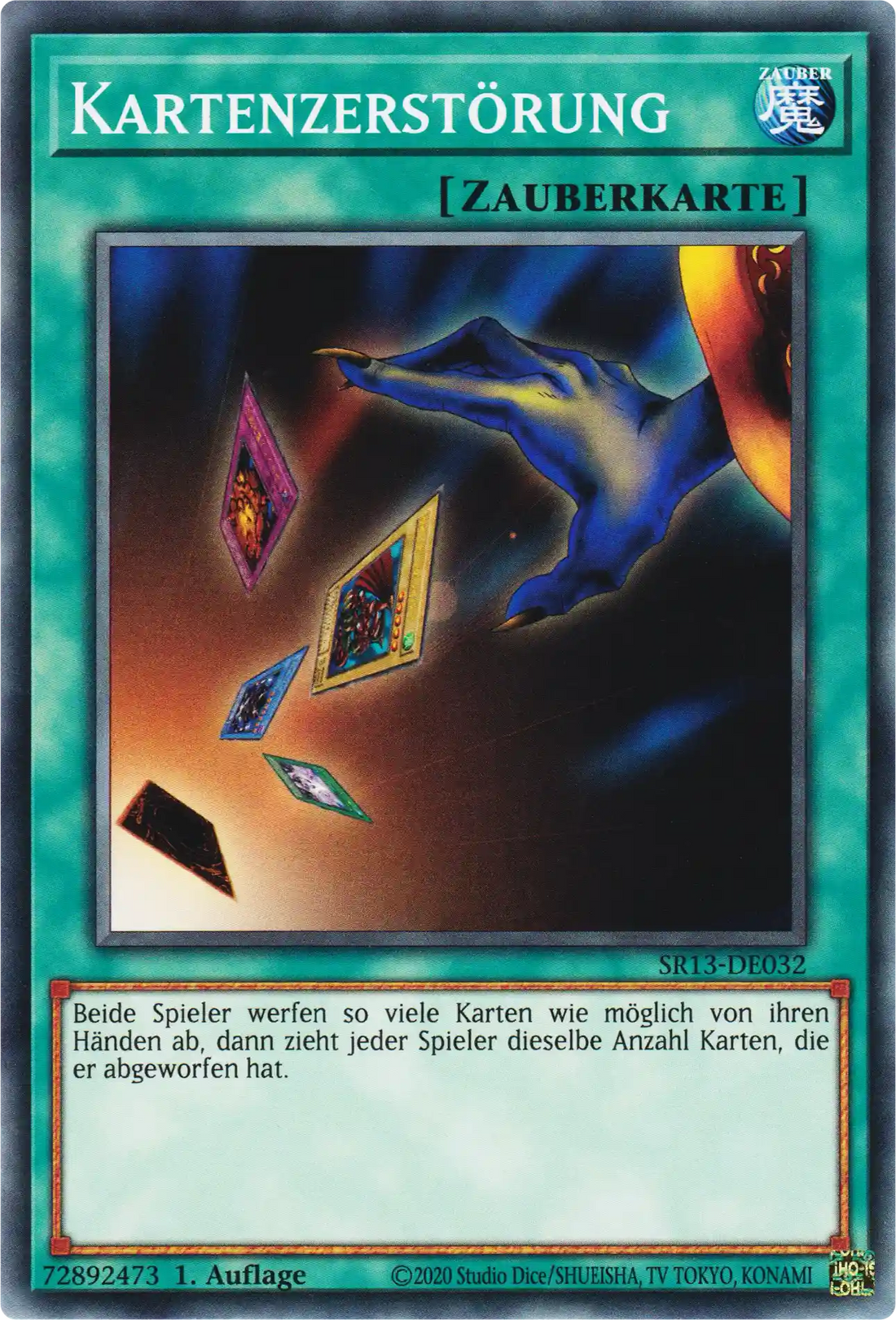 Kartenzerstörung Yu-Gi-Oh! Karte SR13-DE032 Common