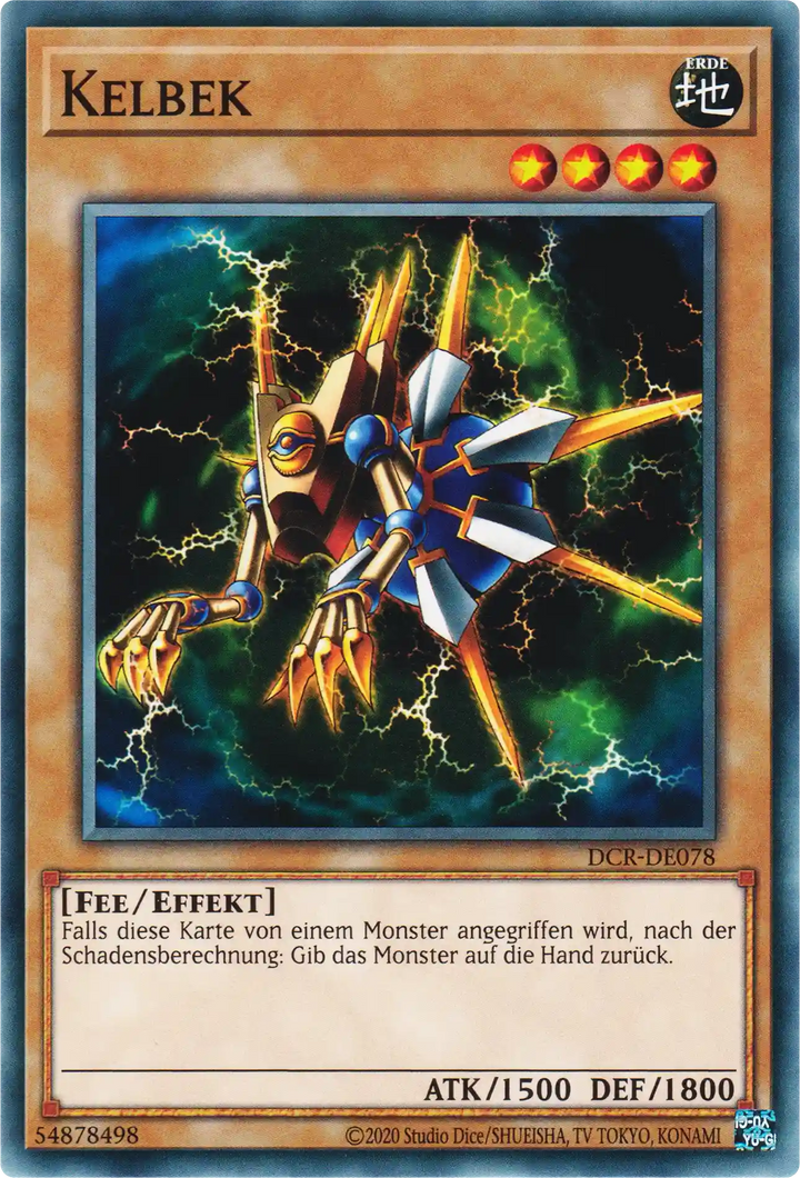 Kelbek Yu-Gi-Oh! Karte DCR-DE078 Common