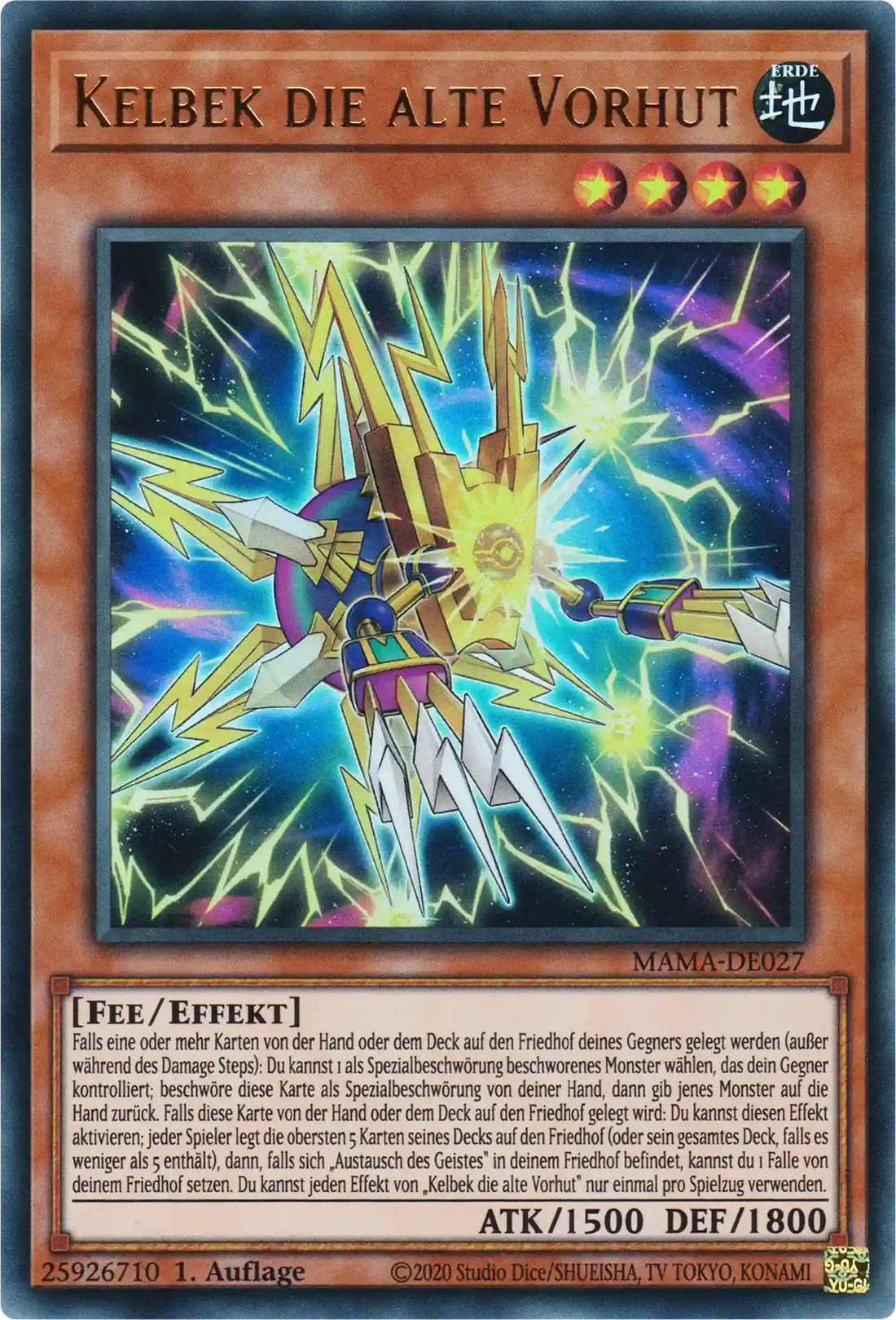 Kelbek die alte Vorhut Yu-Gi-Oh! Karte MAMA-DE027 Ultra Rare