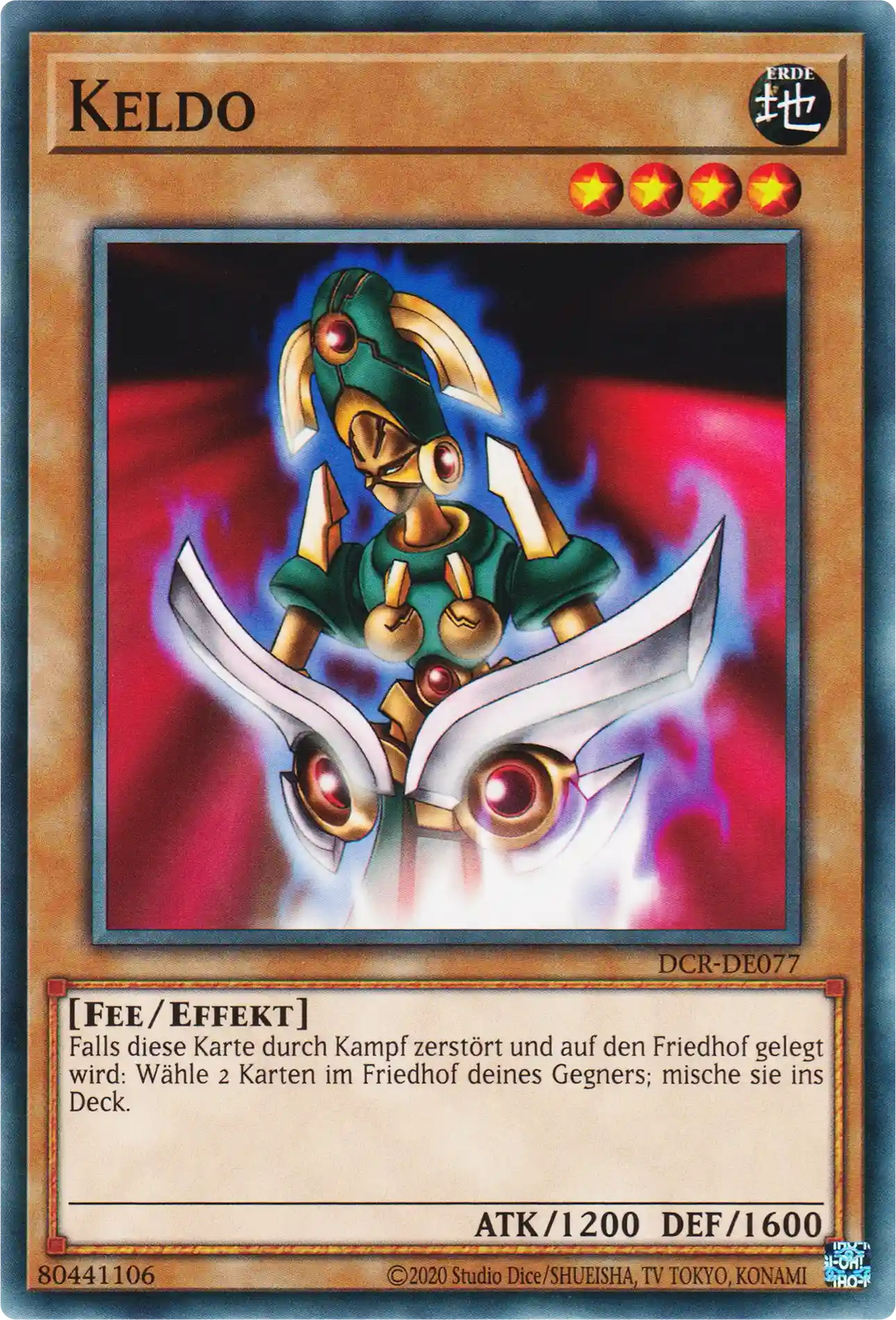Keldo Yu-Gi-Oh! Karte DCR-DE077 Common