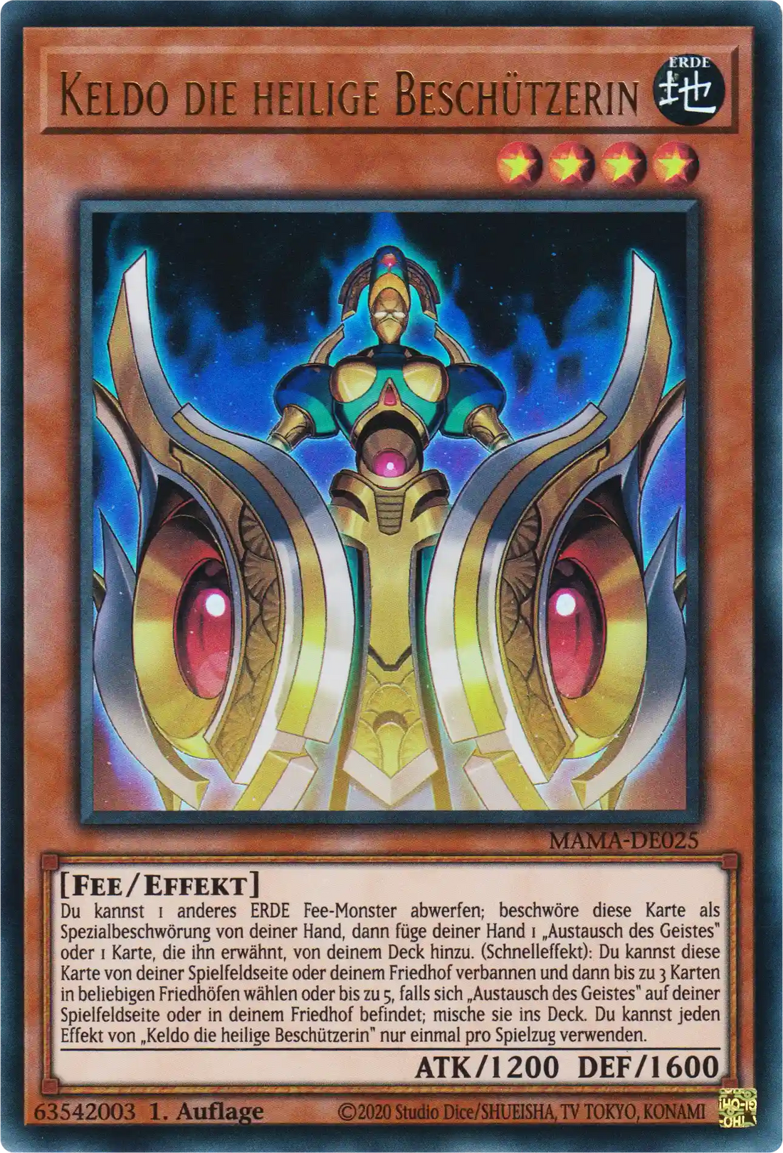 Keldo die heilige Beschützerin Yu-Gi-Oh! Karte MAMA-DE025 Ultra Rare