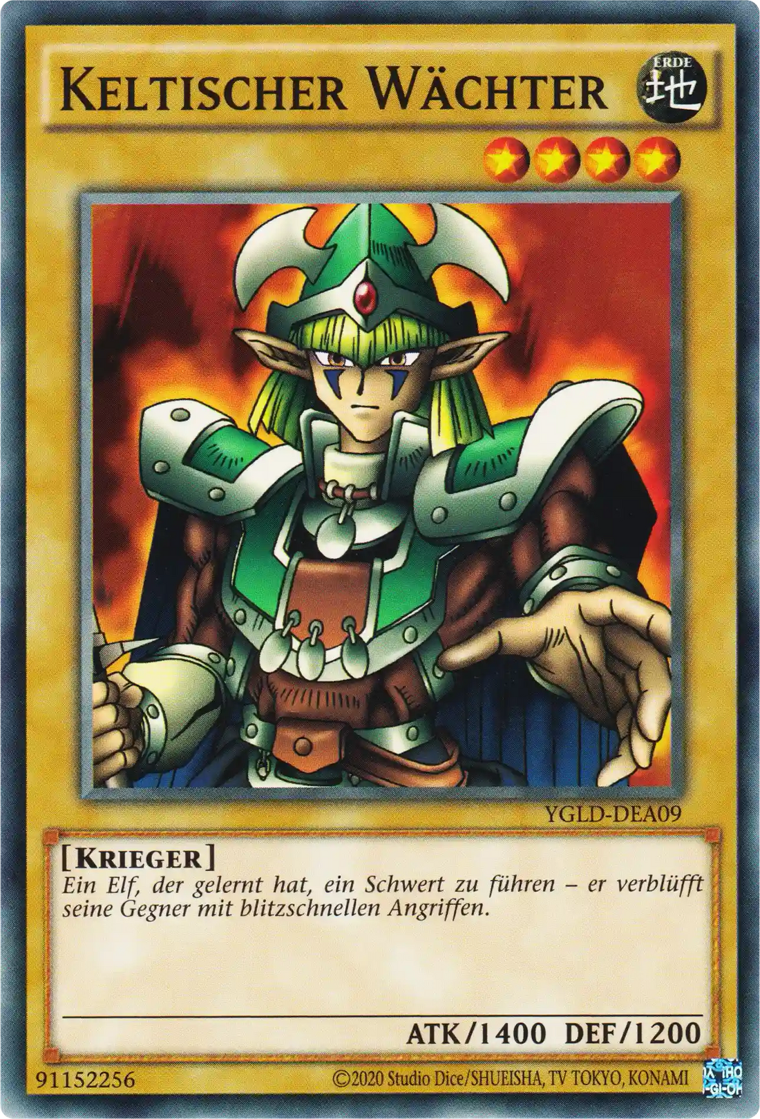 Keltischer Wächter Yu-Gi-Oh! Karte YGLD-DEA09 Common