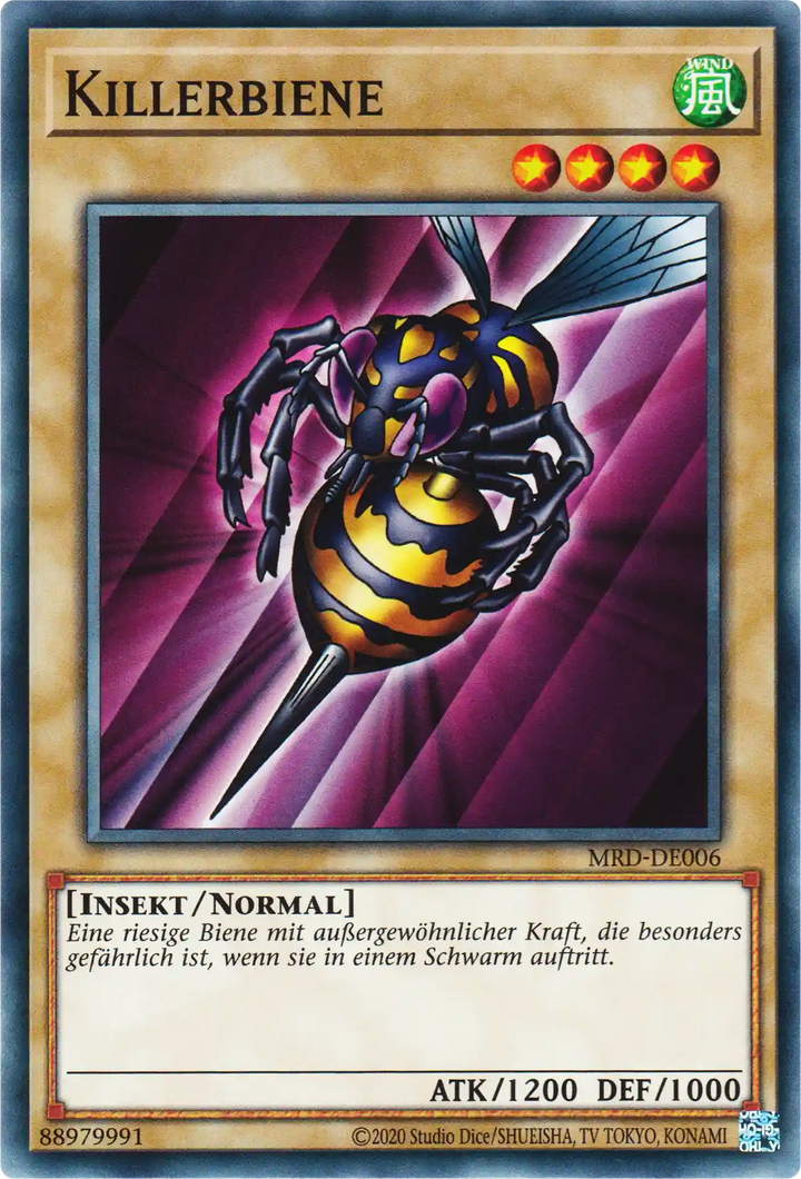Killerbiene Yu-Gi-Oh! Karte MRD-DE006 Common