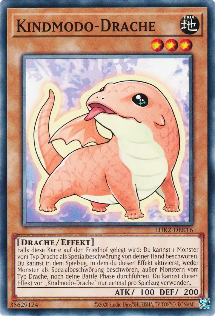 Kindmodo-Drache Yu-Gi-Oh! Karte LDK2-DEK16 Common