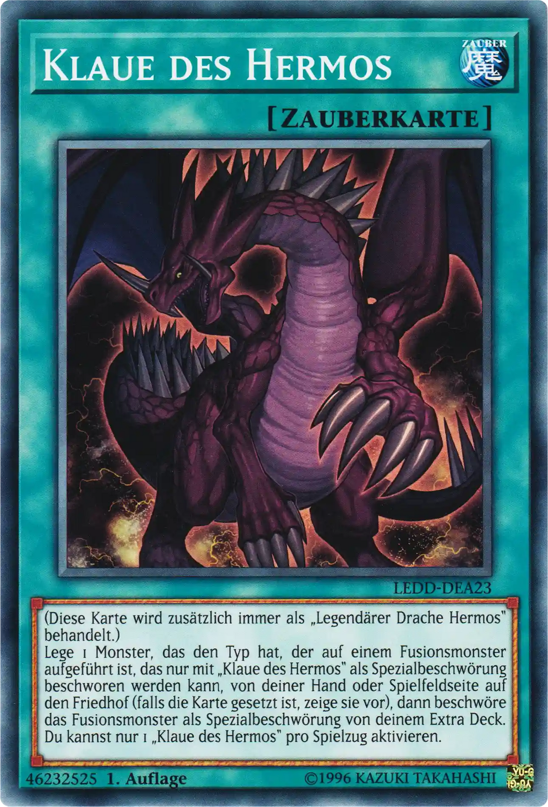 Klaue des Hermos Yu-Gi-Oh! Karte LEDD-DEA23 Common
