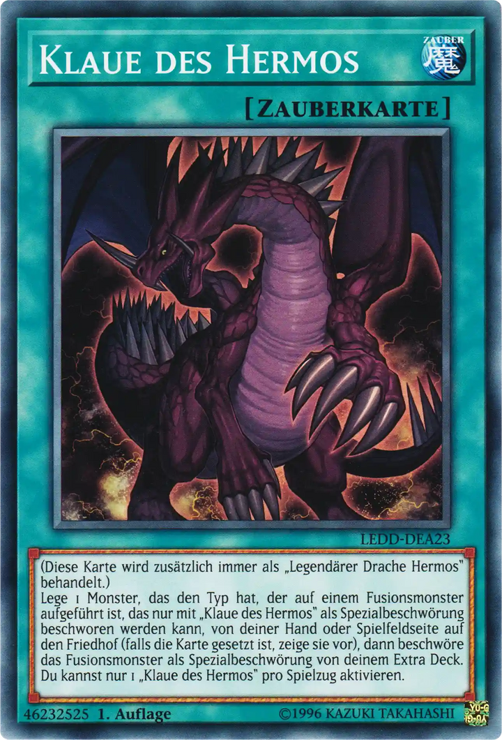 Klaue des Hermos Yu-Gi-Oh! Karte LEDD-DEA23 Common