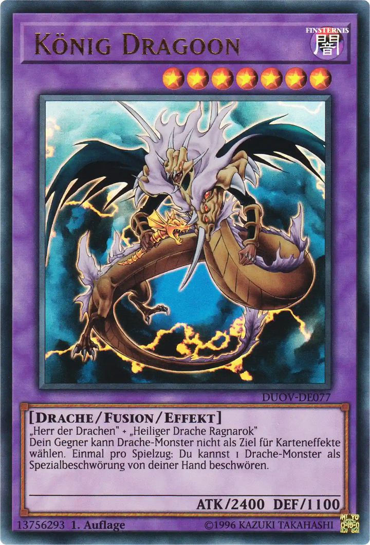 König Dragoon Yu-Gi-Oh! Karte DUOV-DE077 Ultra Rare