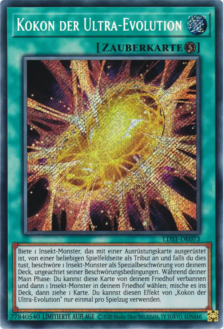 Kokon der Ultra-Evolution Yu-Gi-Oh! Karte LDS1-DE073 Secret Rare