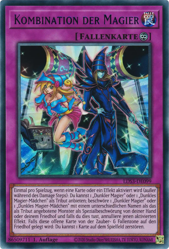 Kombination der Magier Yu-Gi-Oh! Karte LDS3-DE099 Blue Ultra Rare